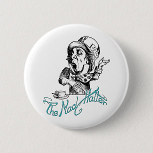 The Mad Hatter Pinback Button