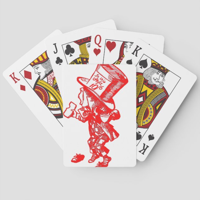 The Mad Hatter Poker Cards (Back)