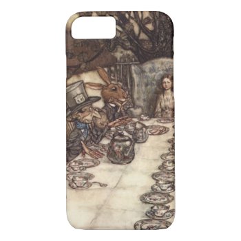 The Mad Hatter Tea Party By Arthur Rackham Iphone 8/7 Case by APlaceForAlice at Zazzle