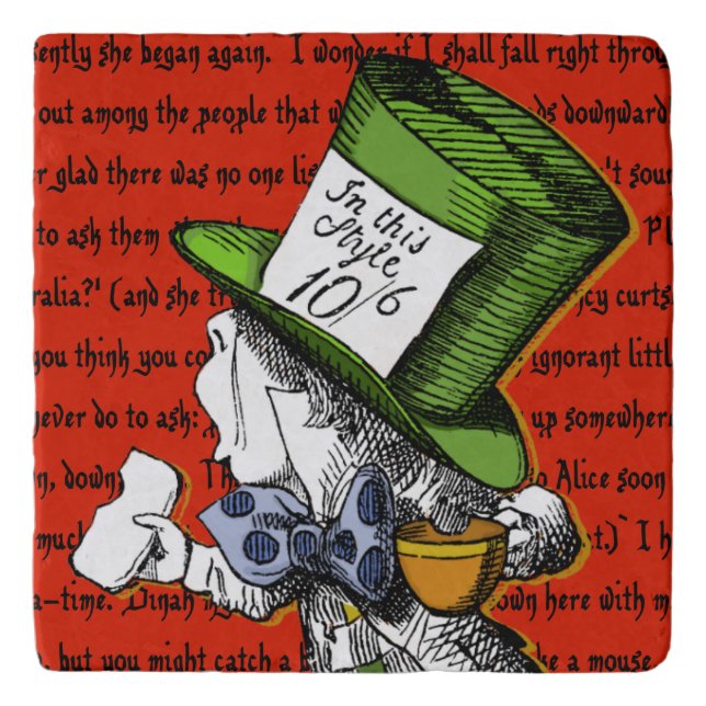 The Mad Hatter Trivet (Front)
