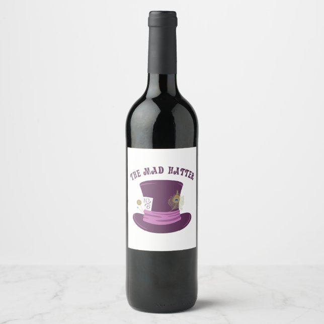 The Mad Hatter Wine Label (Front)