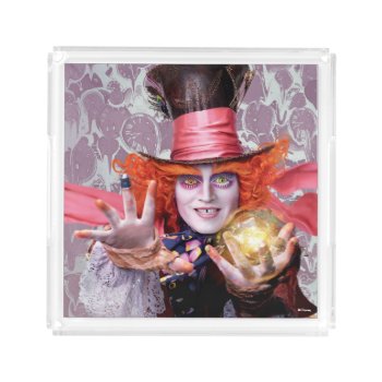 The Mad Hatter | You're All Mad Acrylic Tray by AliceLookingGlass at Zazzle