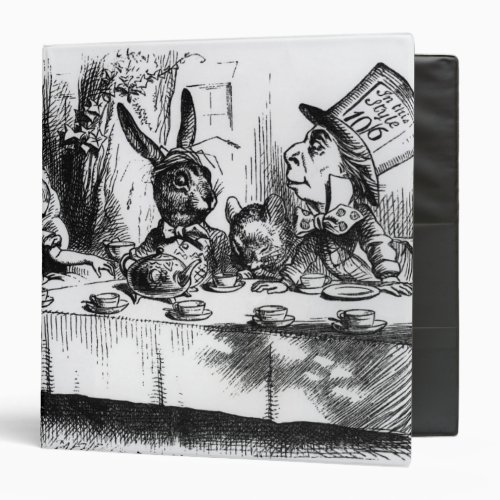 The Mad Hatters Tea Party 3 Ring Binder