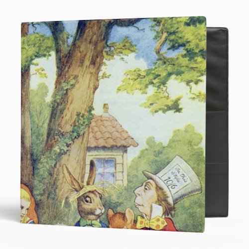 The Mad Hatters Tea Party 3 Ring Binder