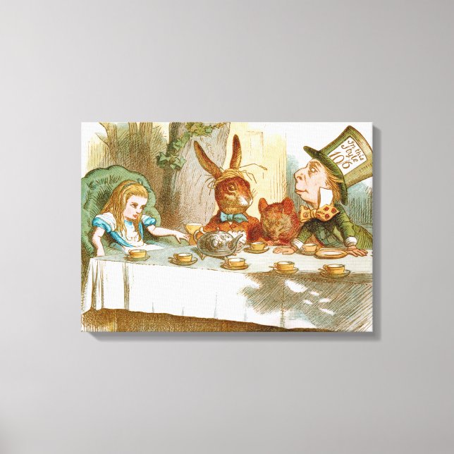 The Mad Hatter's Tea Party Canvas Print (Front)