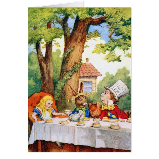 THE MAD HATTER'S TEA PARTY CARDS (Front)