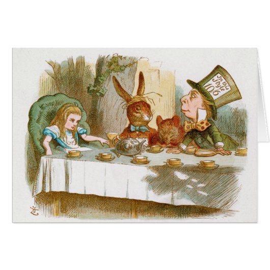 The Mad Hatter's Tea Party Cards (Front Horizontal)