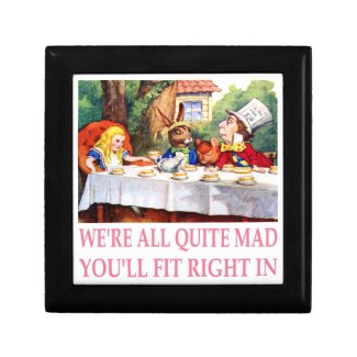 The Mad Hatter's Tea Party in Alice in Wonderland Jewelry Boxes