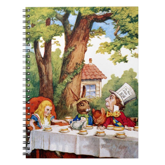 The Mad Hatter's Tea Party in Wonderland Notebook (Front)
