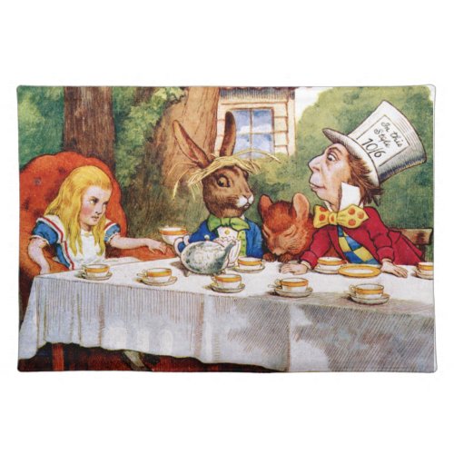 The Mad Hatters Tea Party in Wonderland Placemat