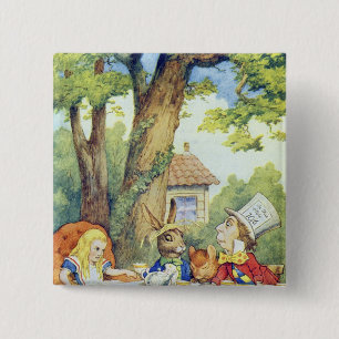 The Mad Hatter's Tea Party Pinback Button