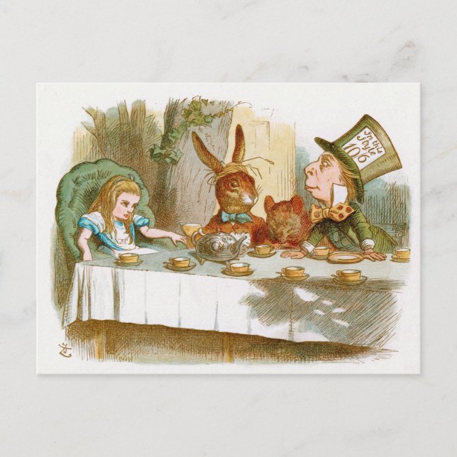 The Mad Hatter's Tea Party Postcard (Front)