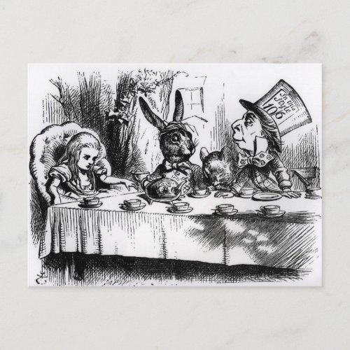 The Mad Hatters Tea Party Postcard