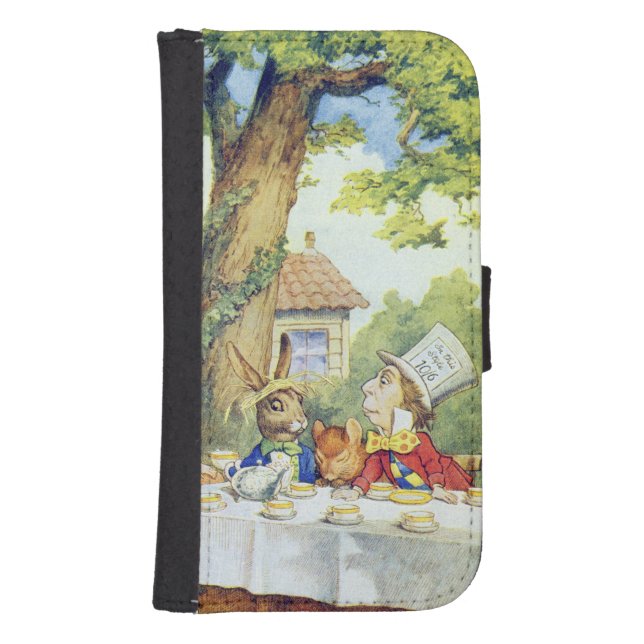 The Mad Hatter's Tea Party Samsung Galaxy Wallet Case (Front)