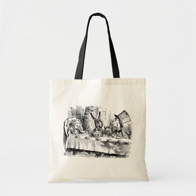The Mad Hatter's Tea Party Tote Bag (Front)