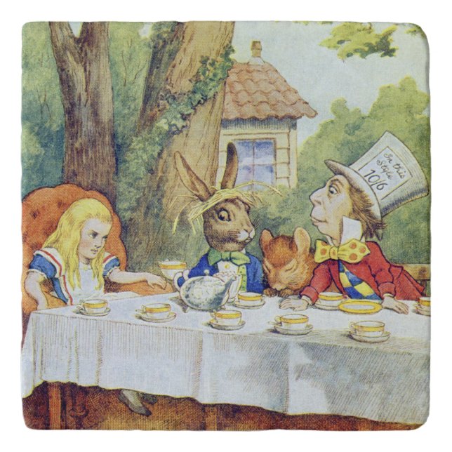 The Mad Hatter's Tea Party Trivet (Front)