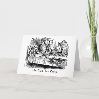 The Mad Tea Party Alice In Wonderland Card