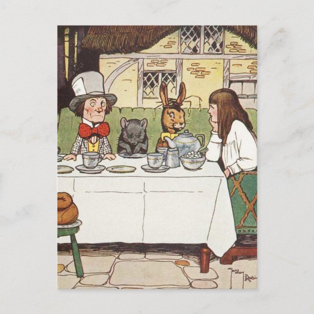 The Mad Tea Party Postcard (Front)