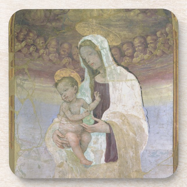 The Madonna and Child, a detail from the tabernacl Beverage Coaster (Front)