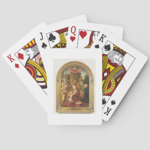 The Madonna and Child Enthroned Poker Cards