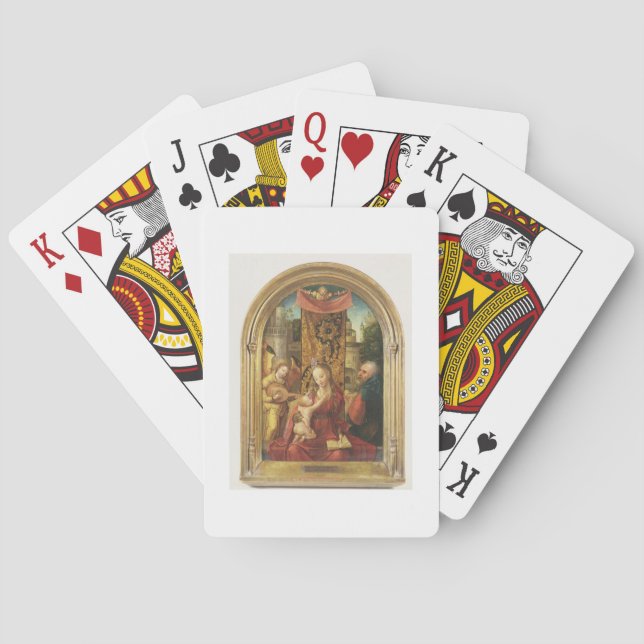 The Madonna and Child Enthroned Poker Cards (Back)