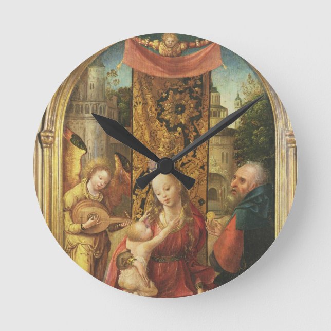 The Madonna and Child Enthroned Round Clock (Front)