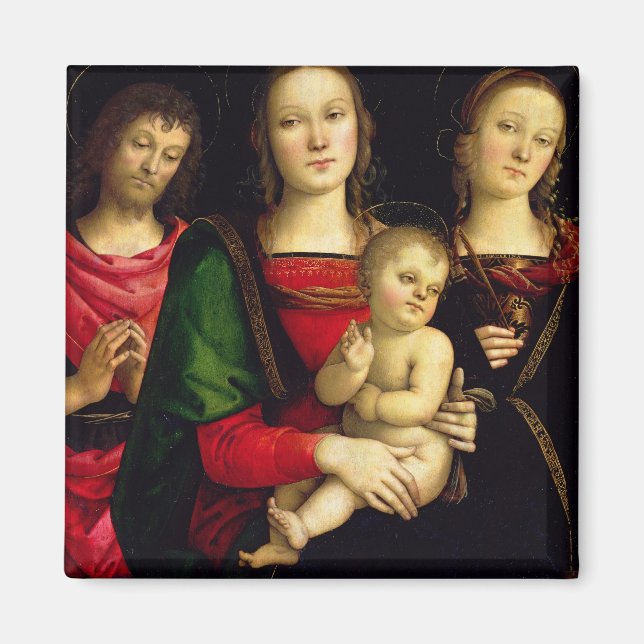 The Madonna and Child with St. John the Baptist an Magnet (Front)