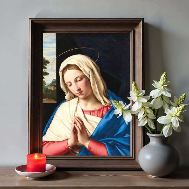 The Madonna at prayer, a landscape beyond Poster (Creator Uploaded)