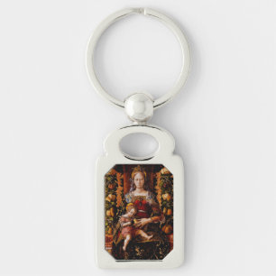 The Madonna della Candeletta by Carlo Crivelli Keychain