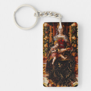 The Madonna della Candeletta by Carlo Crivelli Keychain