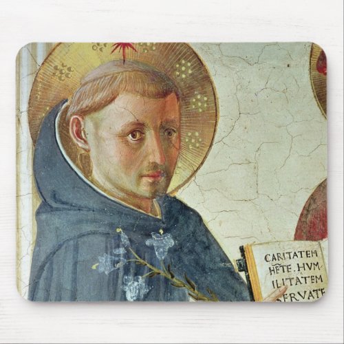 The Madonna delle Ombre detail of St Dominic Mouse Pad