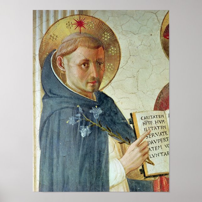 The Madonna delle Ombre, detail of St. Dominic Poster (Front)
