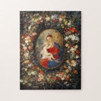 The Madonna in Flower Garland Rubens Catholic