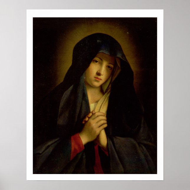 The Madonna in Sorrow (oil on canvas) Poster (Front)