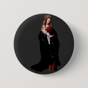 The Madonna in the Church by Jan van Eyck Button