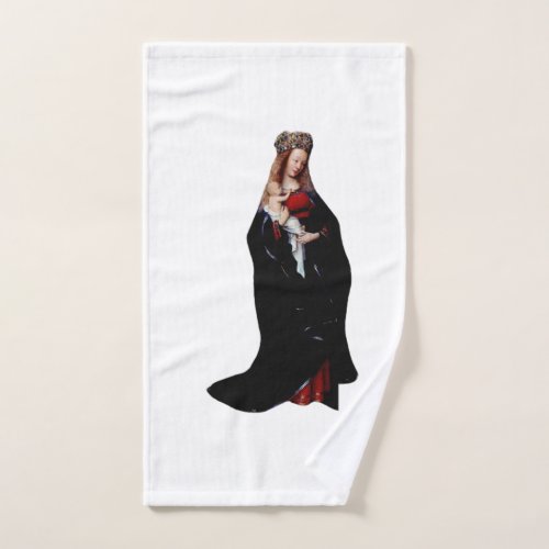 The Madonna in the Church by Jan van Eyck  Hand Towel