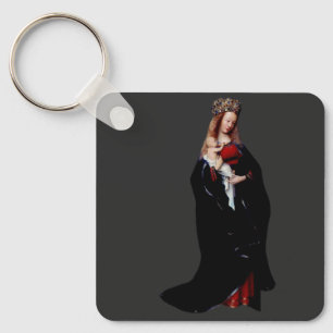 The Madonna in the Church by Jan van Eyck Keychain