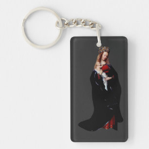 The Madonna in the Church by Jan van Eyck Keychain