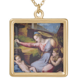 The Madonna of the Blue Diadem or The Madonna of t Gold Plated Necklace