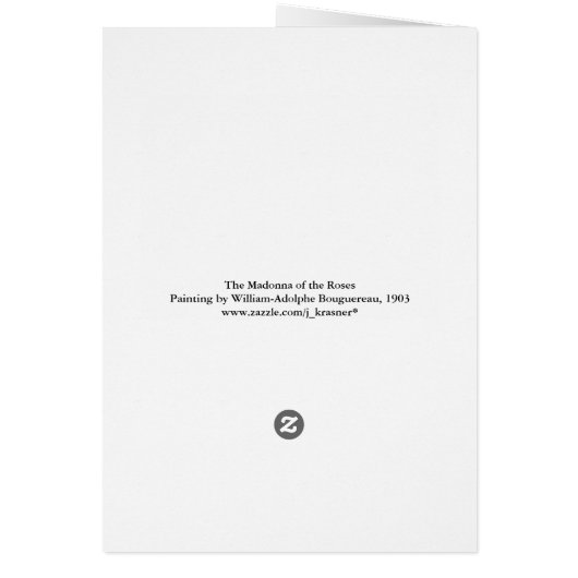 The Madonna of the Roses (Back)