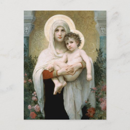 The Madonna of the Roses Postcard