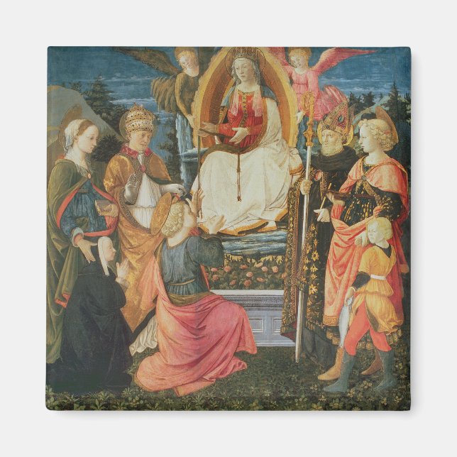 The Madonna of the Sacred Girdle, 1456 (tempera on Magnet (Front)
