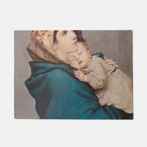 The Madonna Of The Streets By Roberto Ferruzzi Doormat