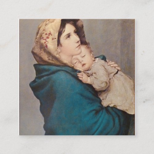 The Madonna Of The Streets By Roberto Ferruzzi Square Business Card