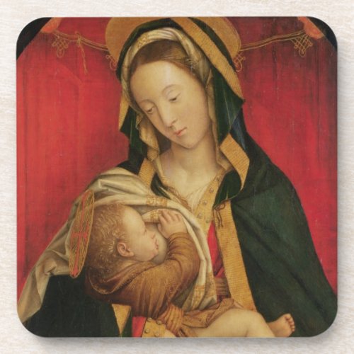 The Madonna Suckling her Child 1520_30 oil on pa Coaster