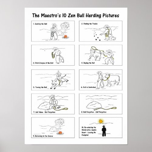 The Maestros 10 Zen Bullherding Pictures Poster