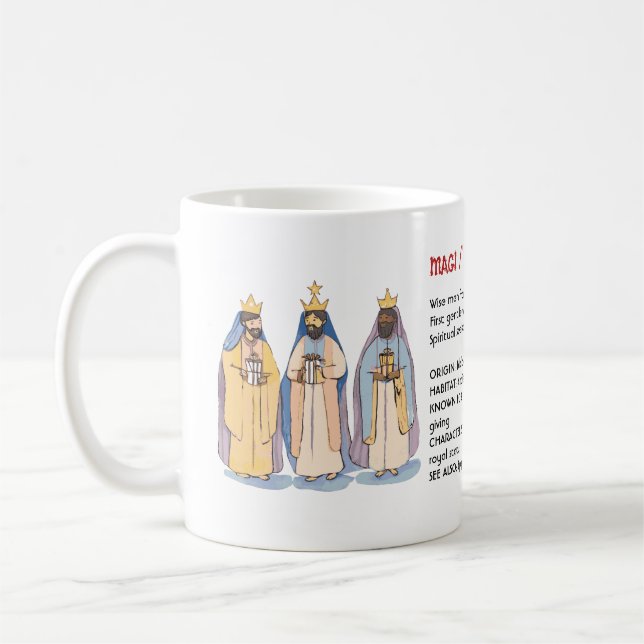 The Magi, three Wise Men Epiphany Gift, Christian  Coffee Mug (Left)