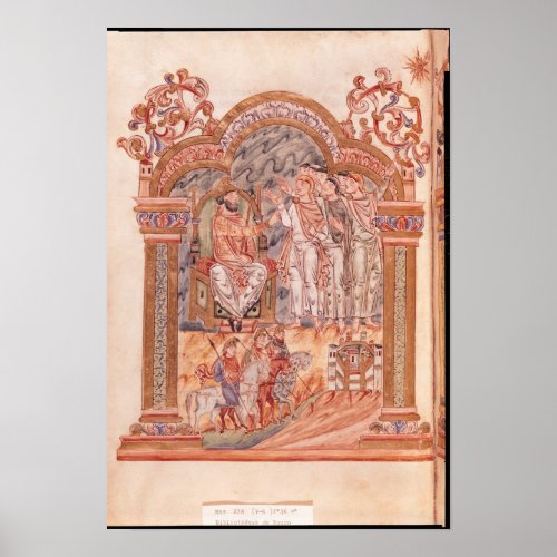 The Magi Visiting King Herod Poster