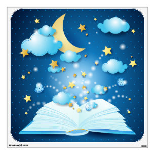 The magic book, wall decal