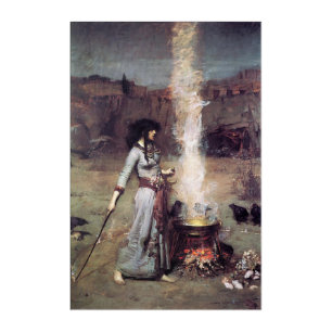 The Magic Circle by John William Waterhouse -1886 Acrylic Print